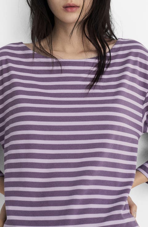 Stripe Cotton T-Shirt