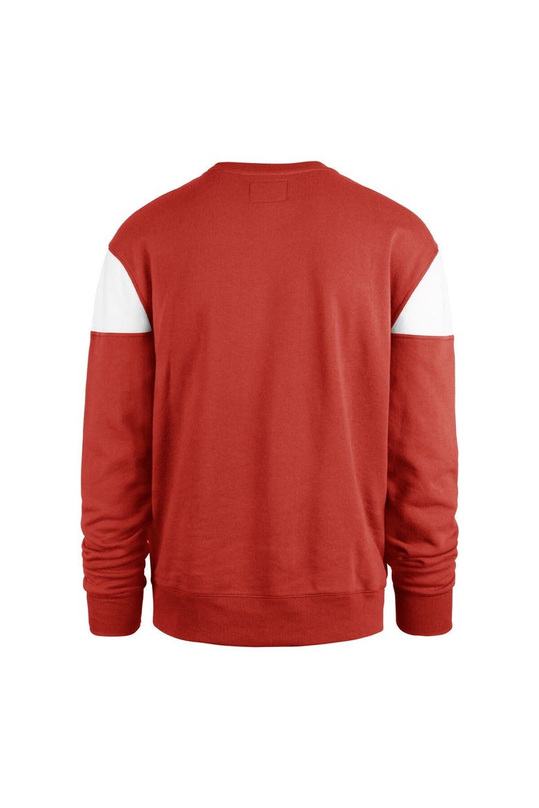 Men's '47 Red Tampa Bay Buccaneers Groundbreaker Onset Pullover Sweatshirt, Alternate, color, Red