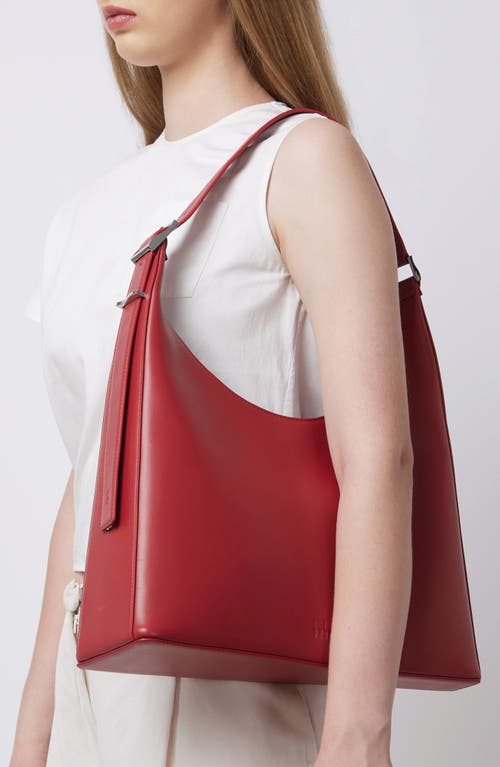 Behno Large Danny Flatiron Leather Shoulder Bag