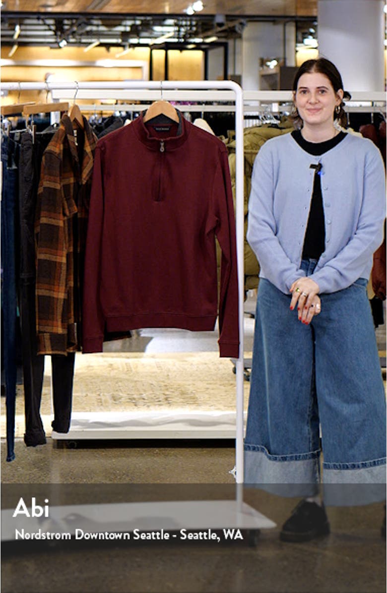 Pima Cotton Interlock Quarter Zip Pullover, sales video thumbnail