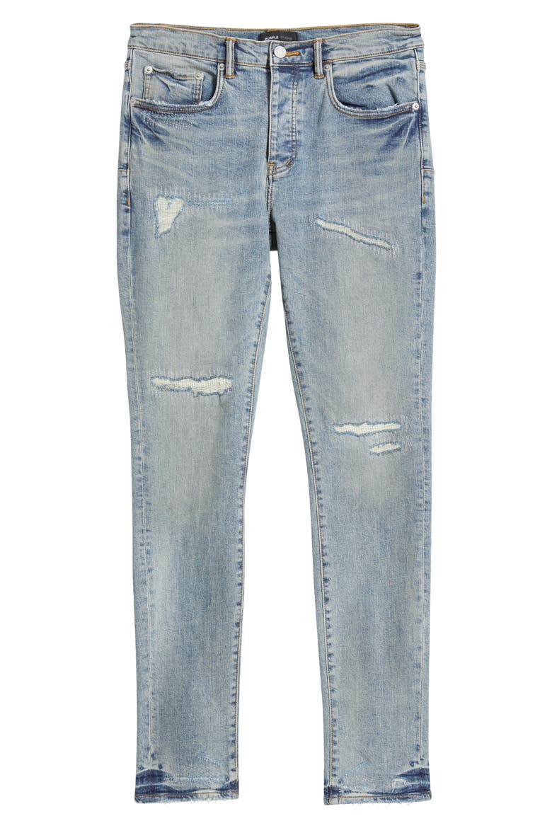 Rip & Repair Skinny Jeans, Alternate, color, LIGHT INDIGO