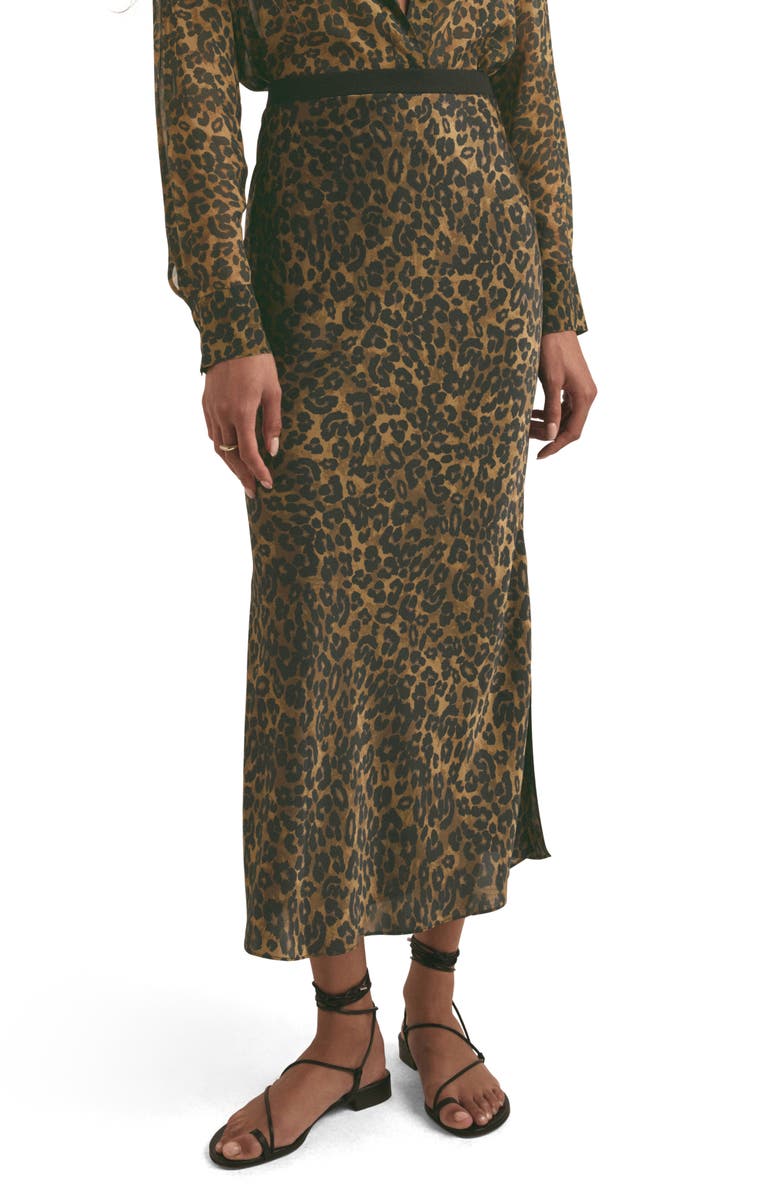 Favorite Daughter The Josie Leopard Print Maxi Skirt, Main, color,