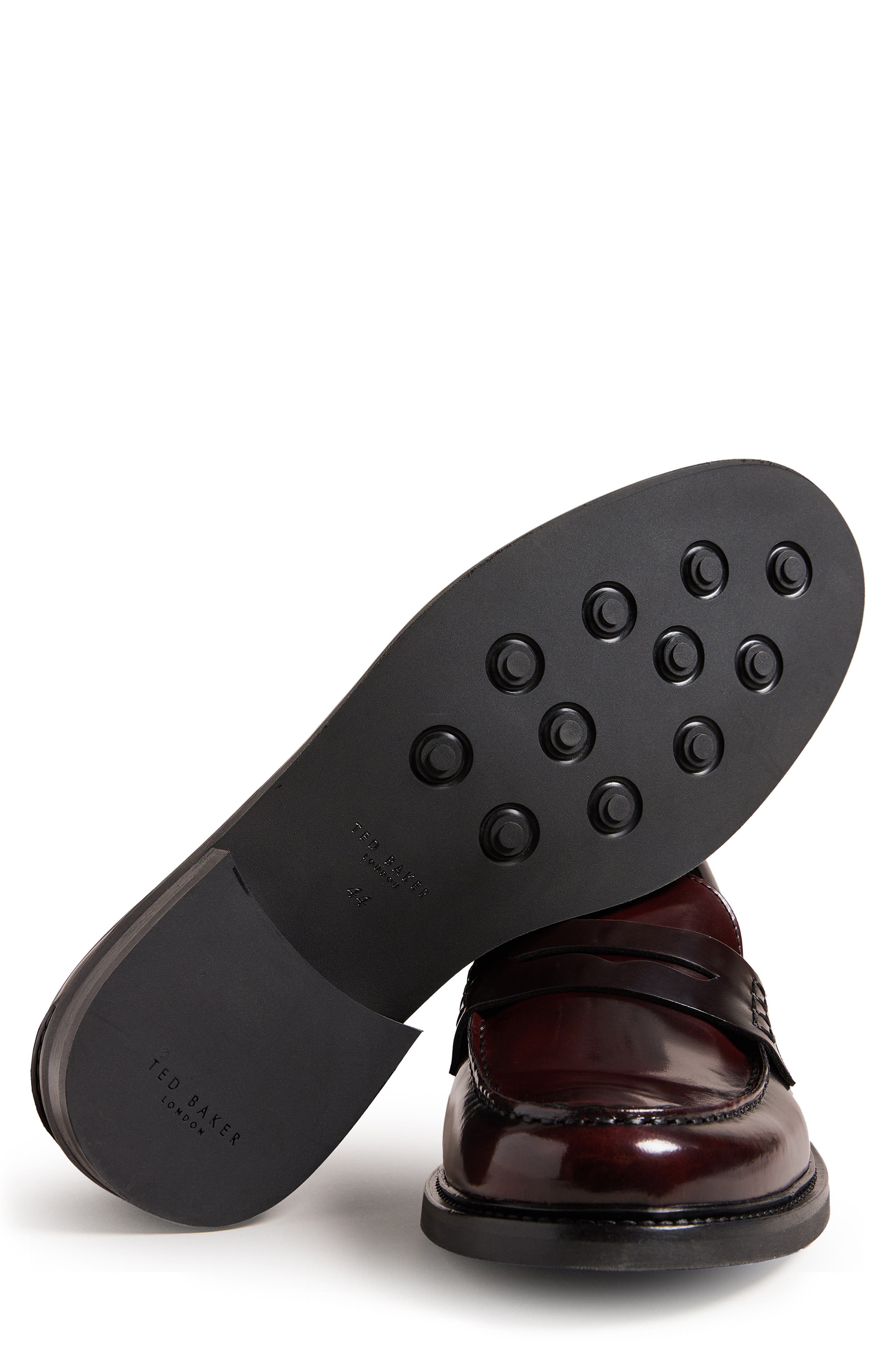 Brynner Leather Saddle Loafer, Alternate, color, OXBLOOD