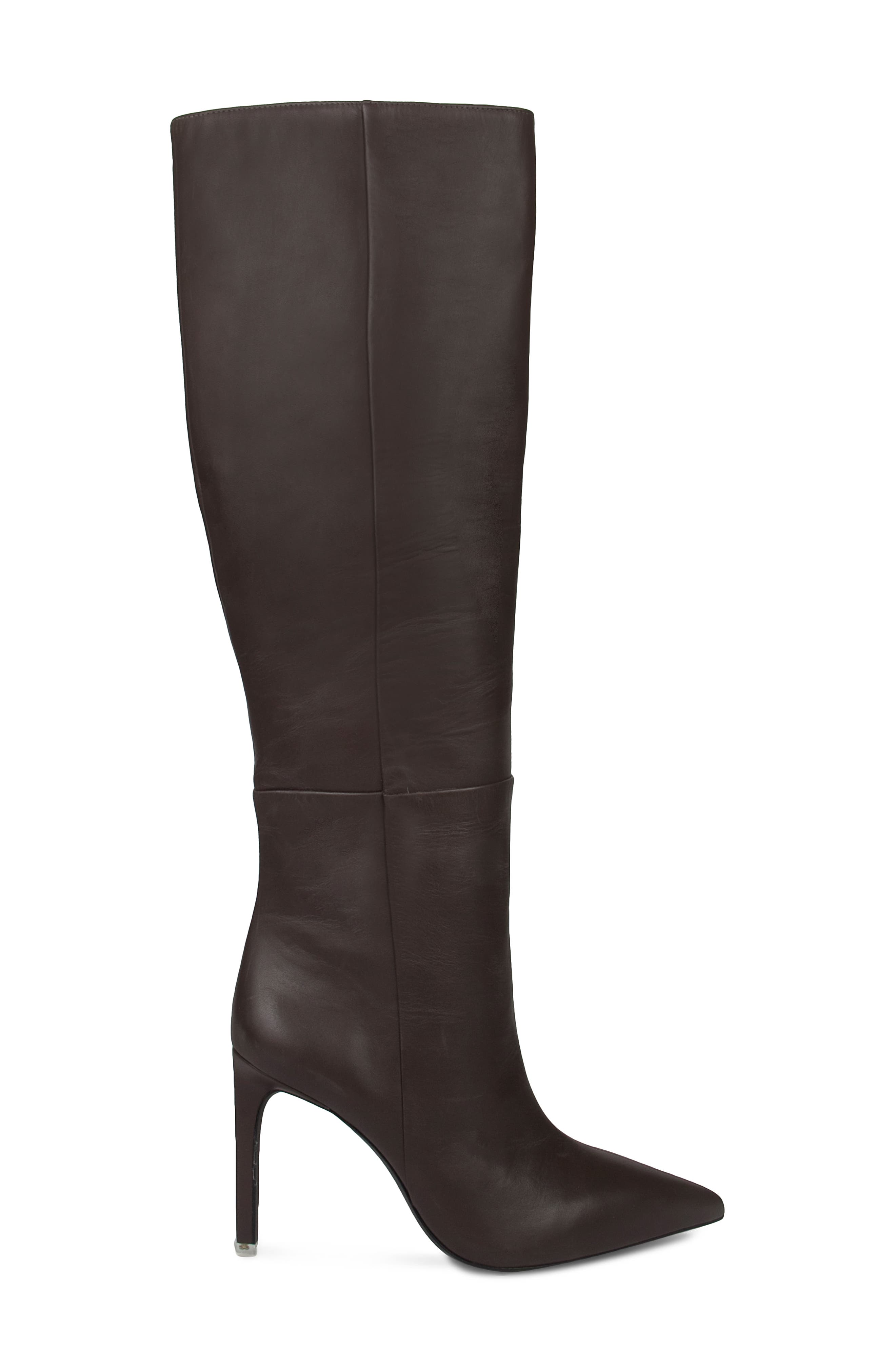 BLACK SUEDE STUDIO Taylor Croc Embossed Pointed Toe Boot, Alternate, color, Mulch Nappa