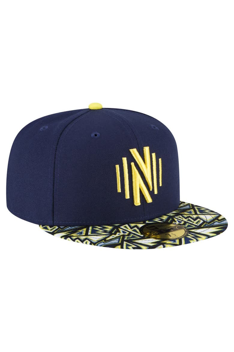 Men's New Era Navy Nashville SC Element Tech Pack 59FIFTY Fitted Hat, Alternate, color, Navy