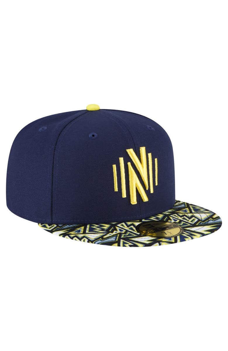 New Era Men's New Era Navy Nashville SC Element Tech Pack 59FIFTY Fitted Hat, Alternate, color, Navy