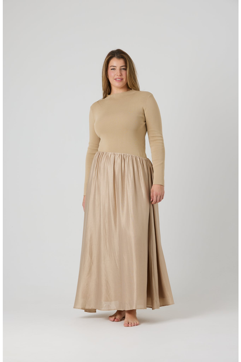 Emme Dress, Main, color, Beige