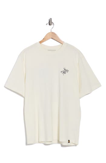 Cat Wwr Relaxed Fit Buck Wild Graphic T-shirt In White