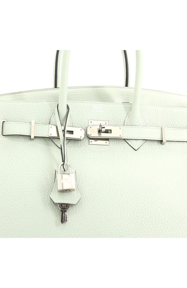 Pre-Owned Hermes Birkin Handbag Green Togo with Palladium Hardware 30, Alternate, color, Vert Fizz