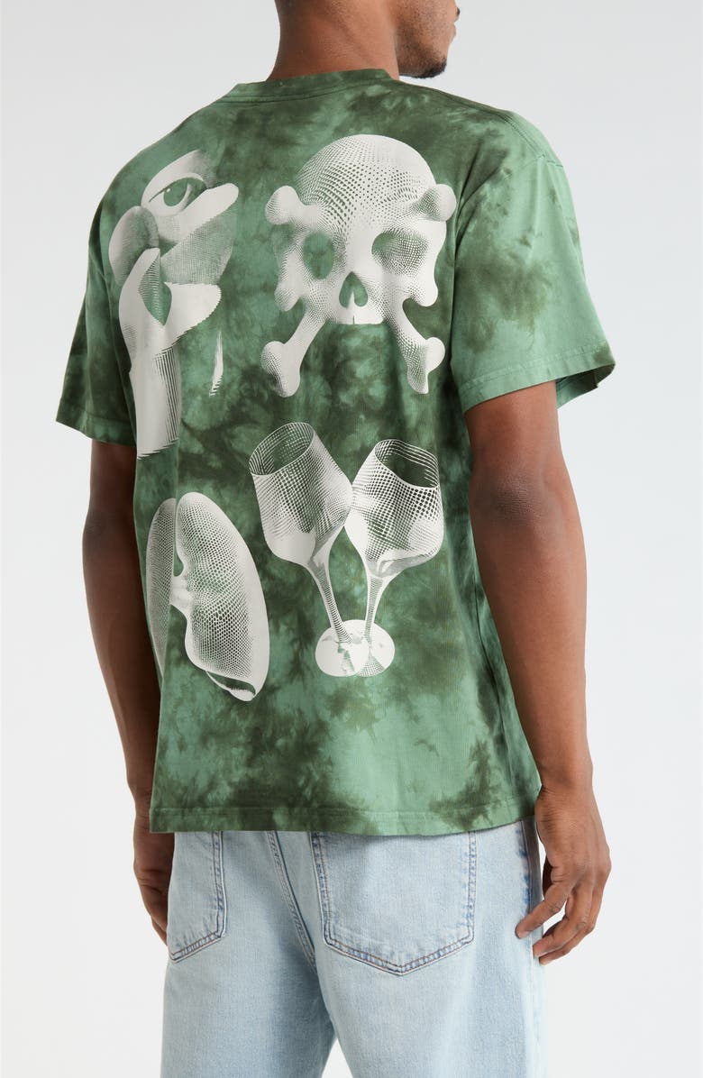 PLEASURES Disfunction Graphic T-Shirt, Alternate, color, Green Dye