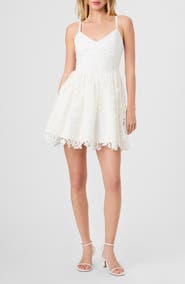French Connection Structured Lace Minidress