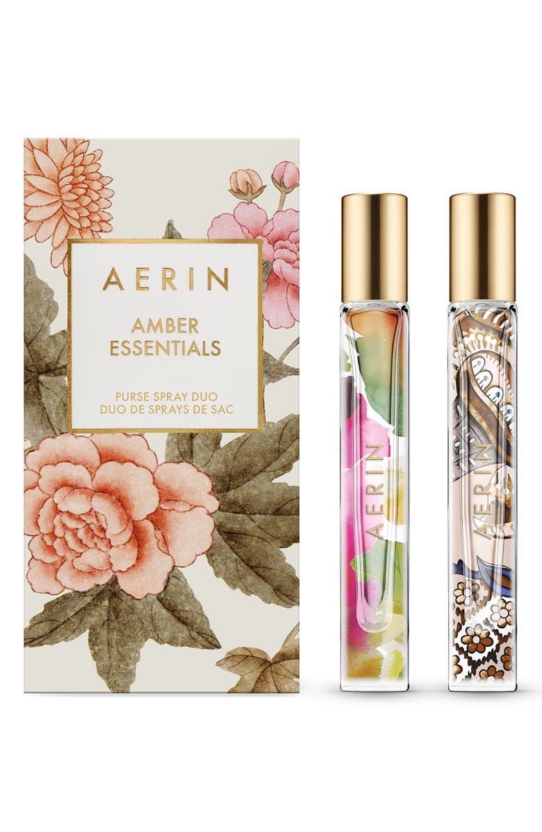 Estée Lauder AERIN Beauty Amber Collection Purse Travel Spray Duo $70 Value, Main, color, 