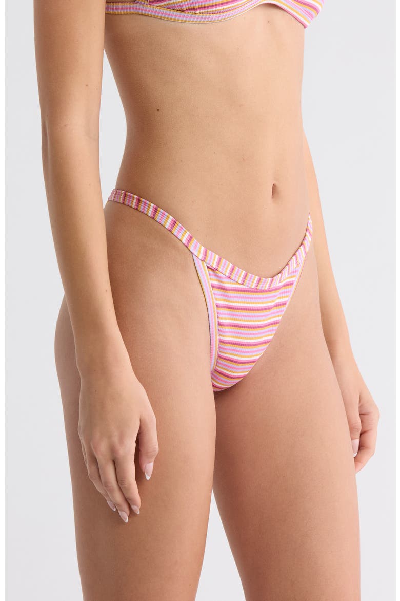Demi Bikini Bottom, Alternate, color, PINKY STRIPES