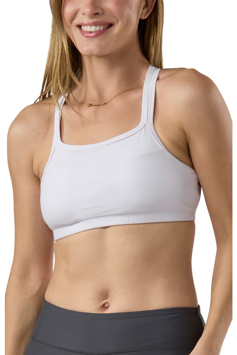 Crisscross Swim Bra, Main, color, White