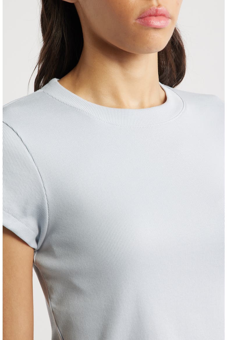 Supima® Cotton Rib T-Shirt, Alternate, color, CLEAR SKY