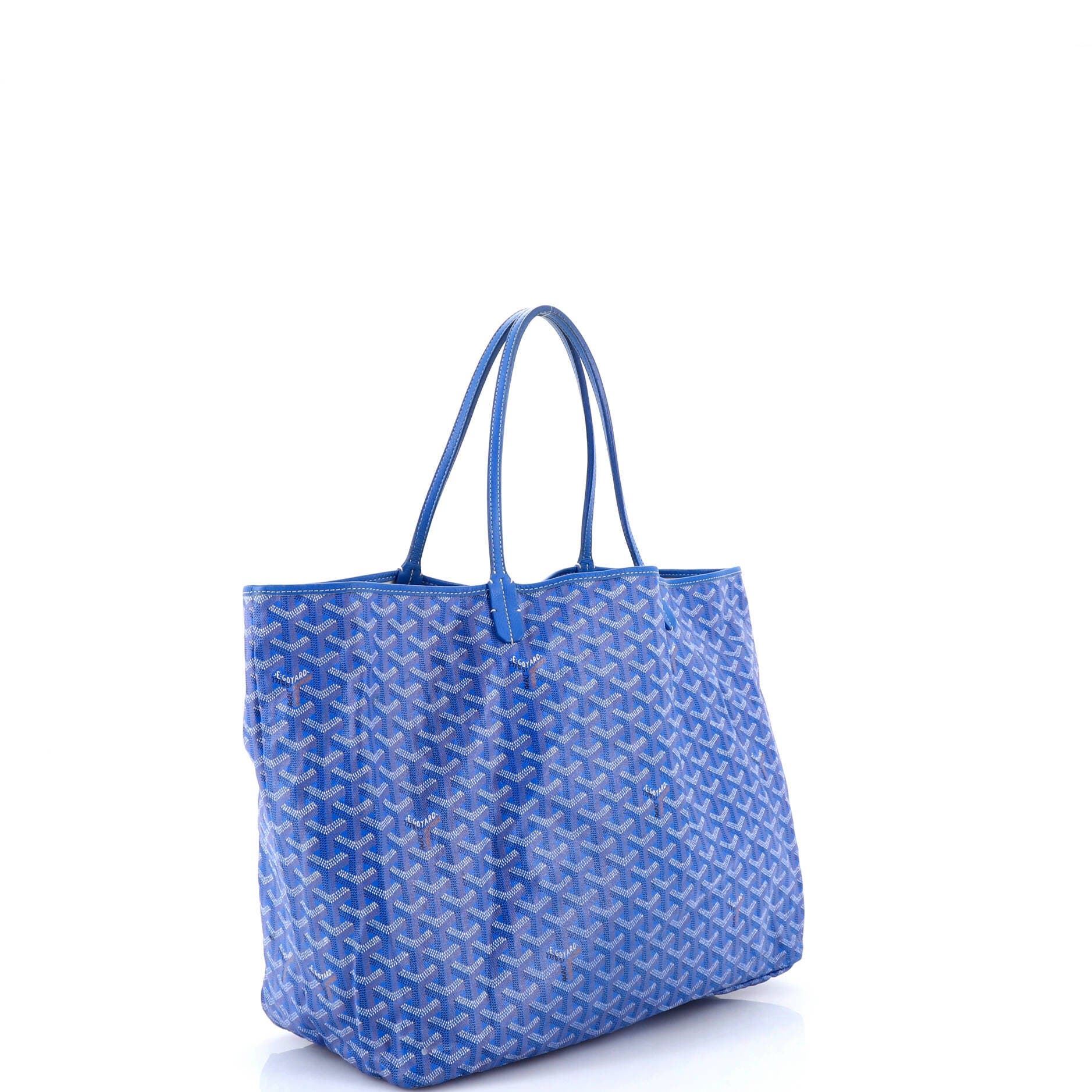 Pre-Owned Goyard Saint Louis Tote Coated Canvas GM, Alternate, color, Blue