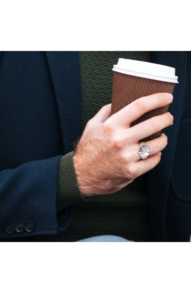 Julianna B. 1/4 CTW Diamond Crossover Design Ring 14k, Alternate, color, White Gold/Diamond