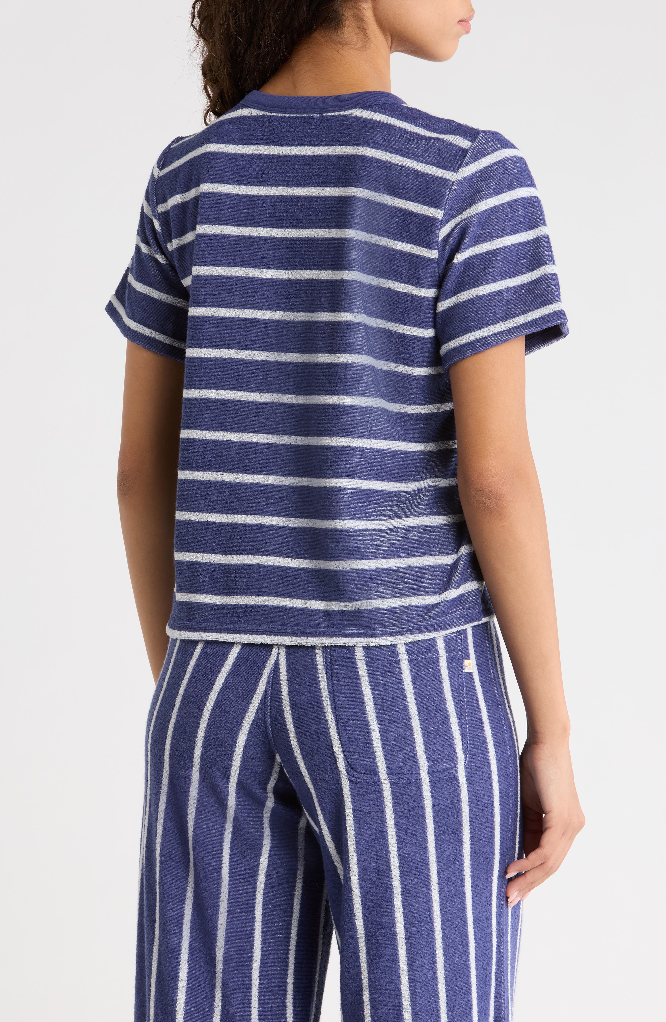 Stripe Beach Terry T-Shirt - image 2