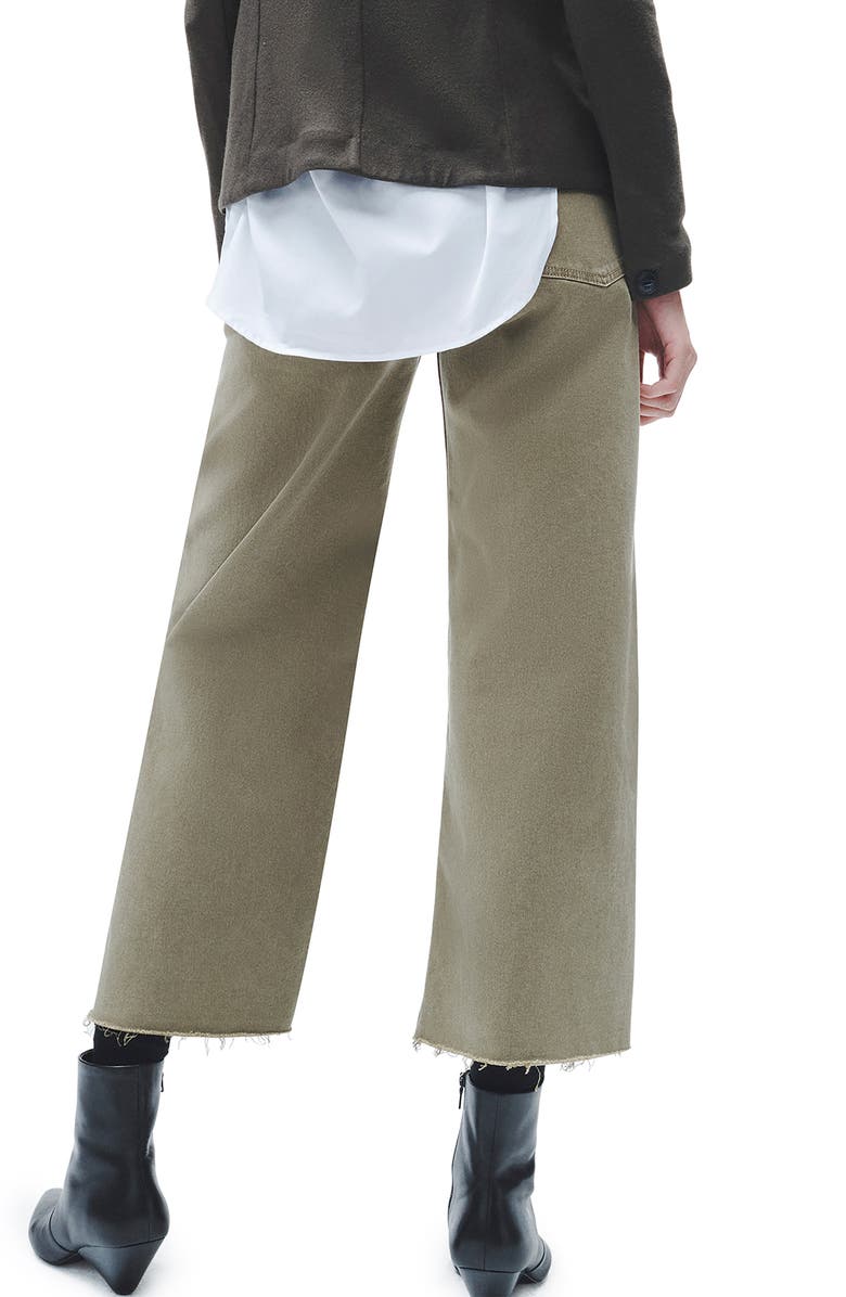 rag & bone Andi Raw Hem Crop Wide Leg Jeans, Alternate, color, 