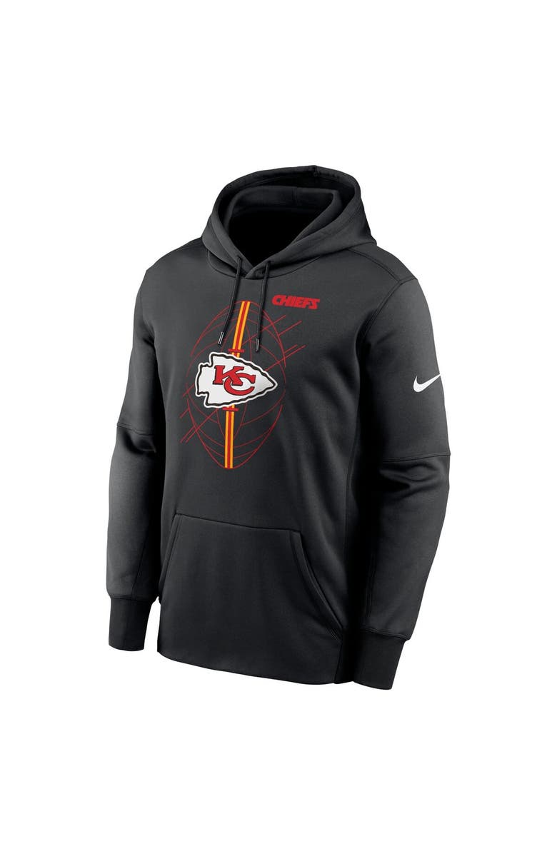 Nike Men's Nike Black Kansas City Chiefs Team Performance Pullover Hoodie, Alternate, color,