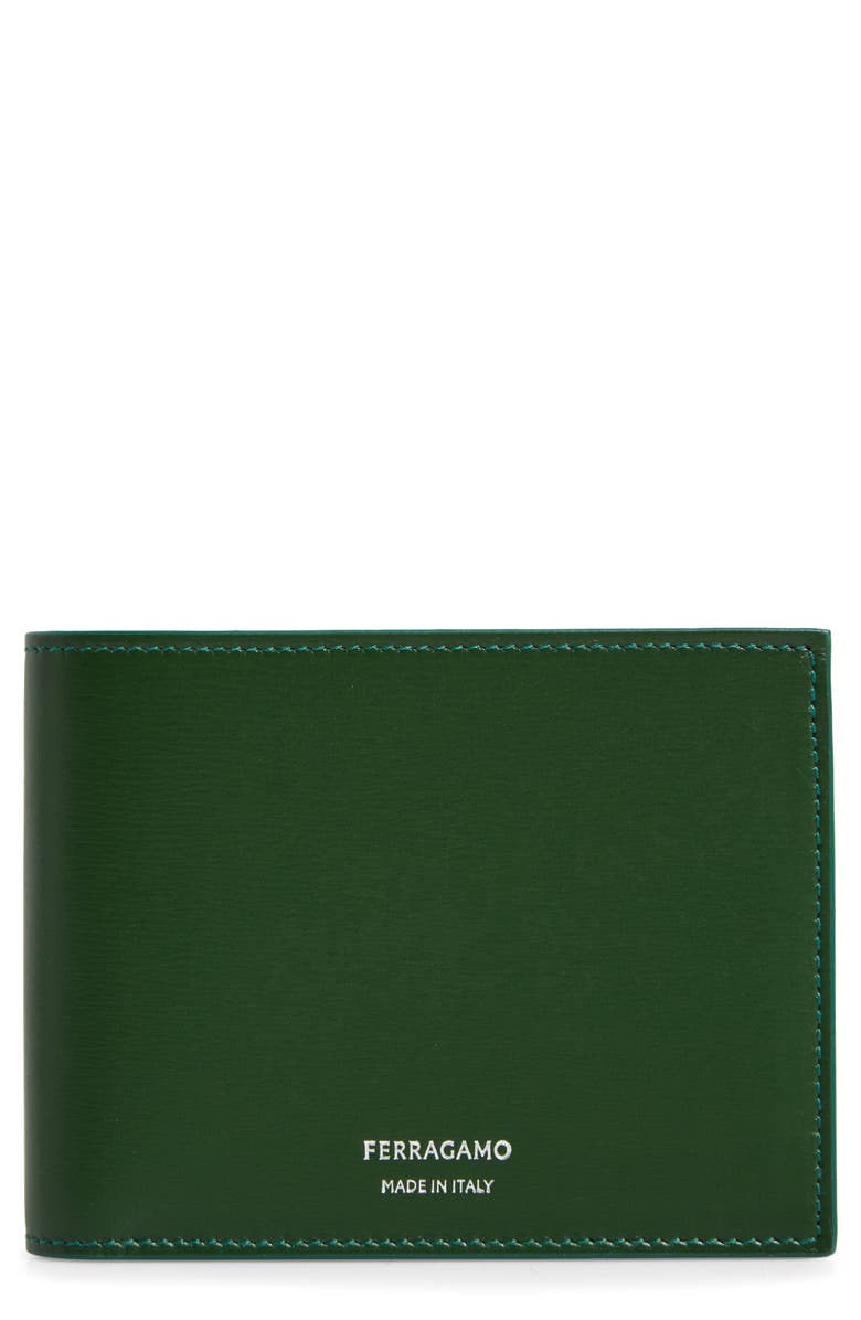 FERRAGAMO Classic Leather Bifold Wallet, Main, color, 