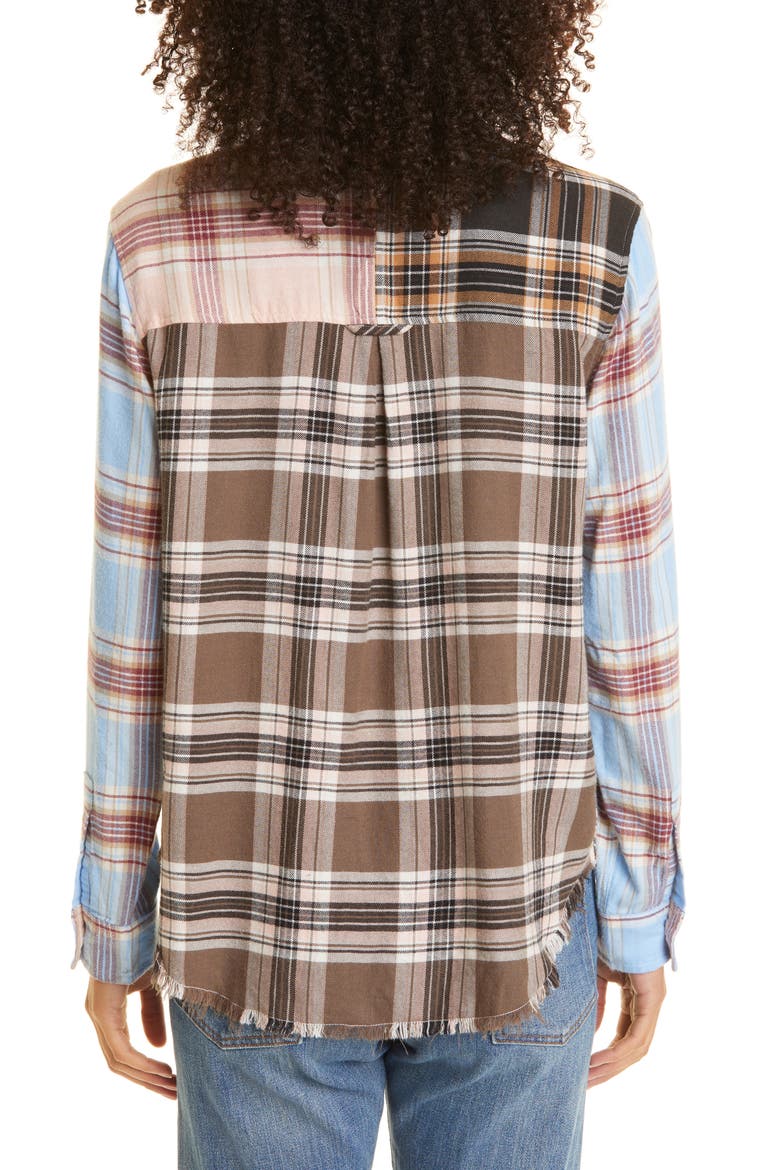 Brando Mix Plaid Flannel Shirt, Alternate, color, CHELSEA PLAID