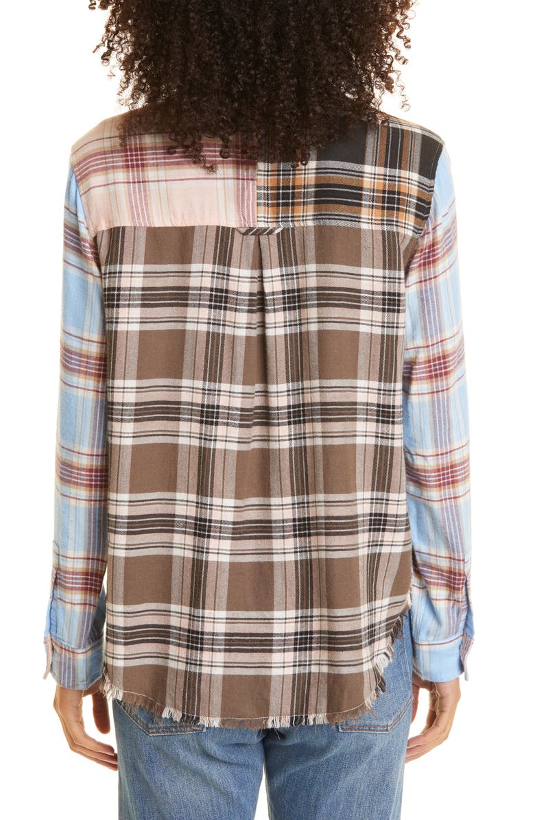 Rails Brando Mix Plaid Flannel Shirt, Alternate, color, 