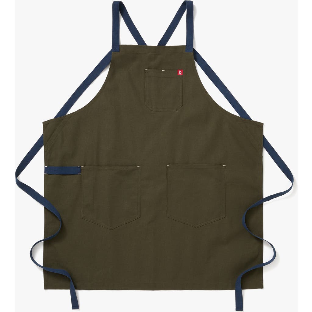 Hedley & Bennet T The All Day Crossback Apron In Olive
