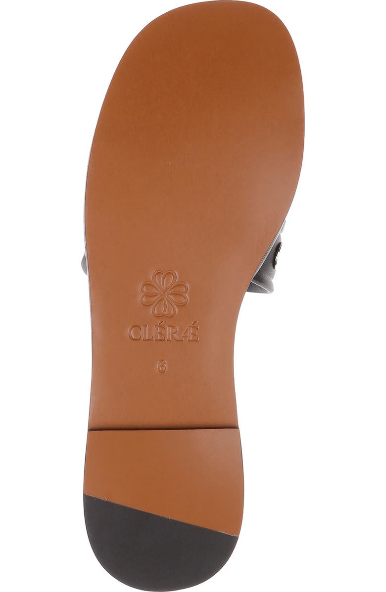 CLERAE Izel Slide Sandal, Alternate, color, Chocolate Leather