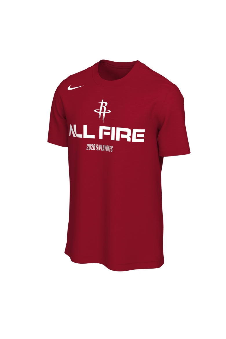 Unisex Nike Red Houston Rockets 2026 NBA Playoffs Mantra T-Shirt, Alternate, color, Red