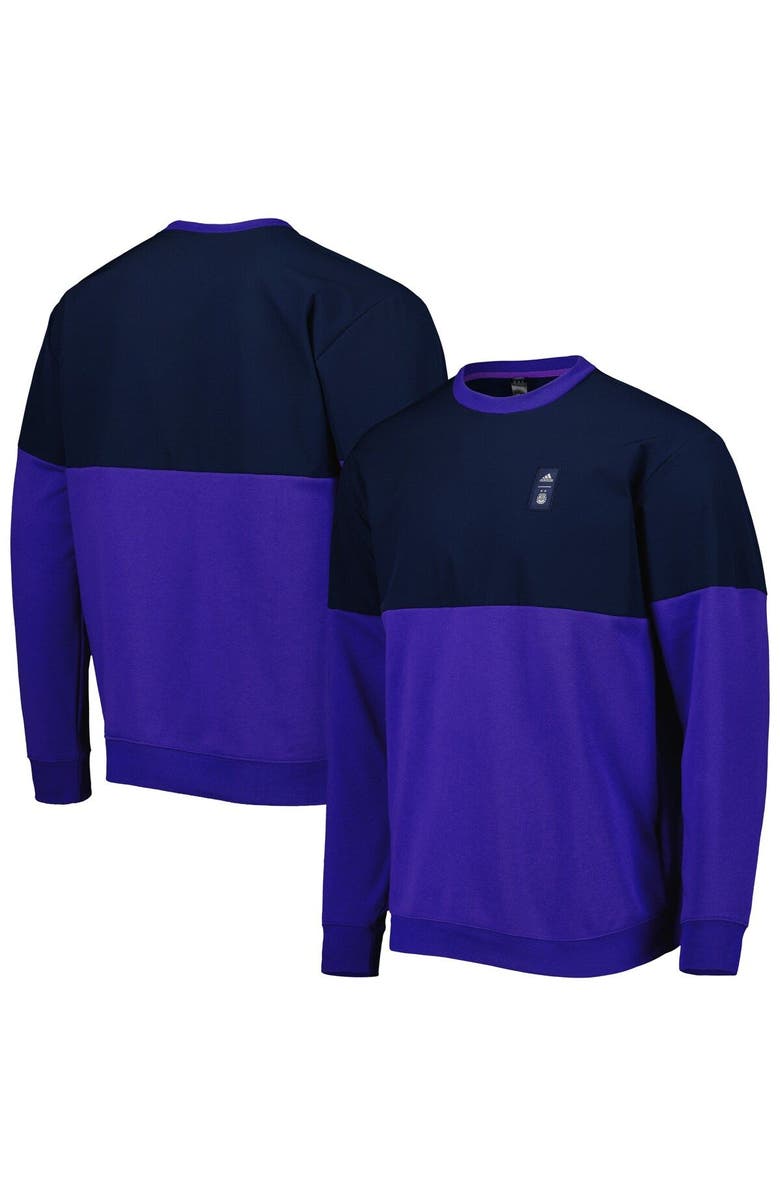 adidas Men's adidas Navy/Purple Argentina National Team Graphic Pullover Sweatshirt, Main, color, Navy