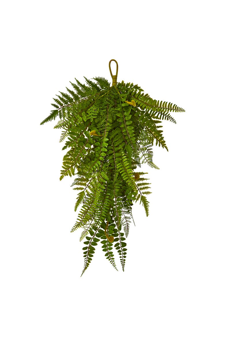 28-in Fern Artificial Teardrop, Main, color, Green