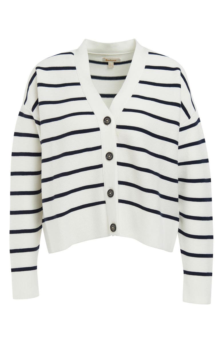 Barbour Mariner Stripe Cotton Cardigan, Alternate, color, 