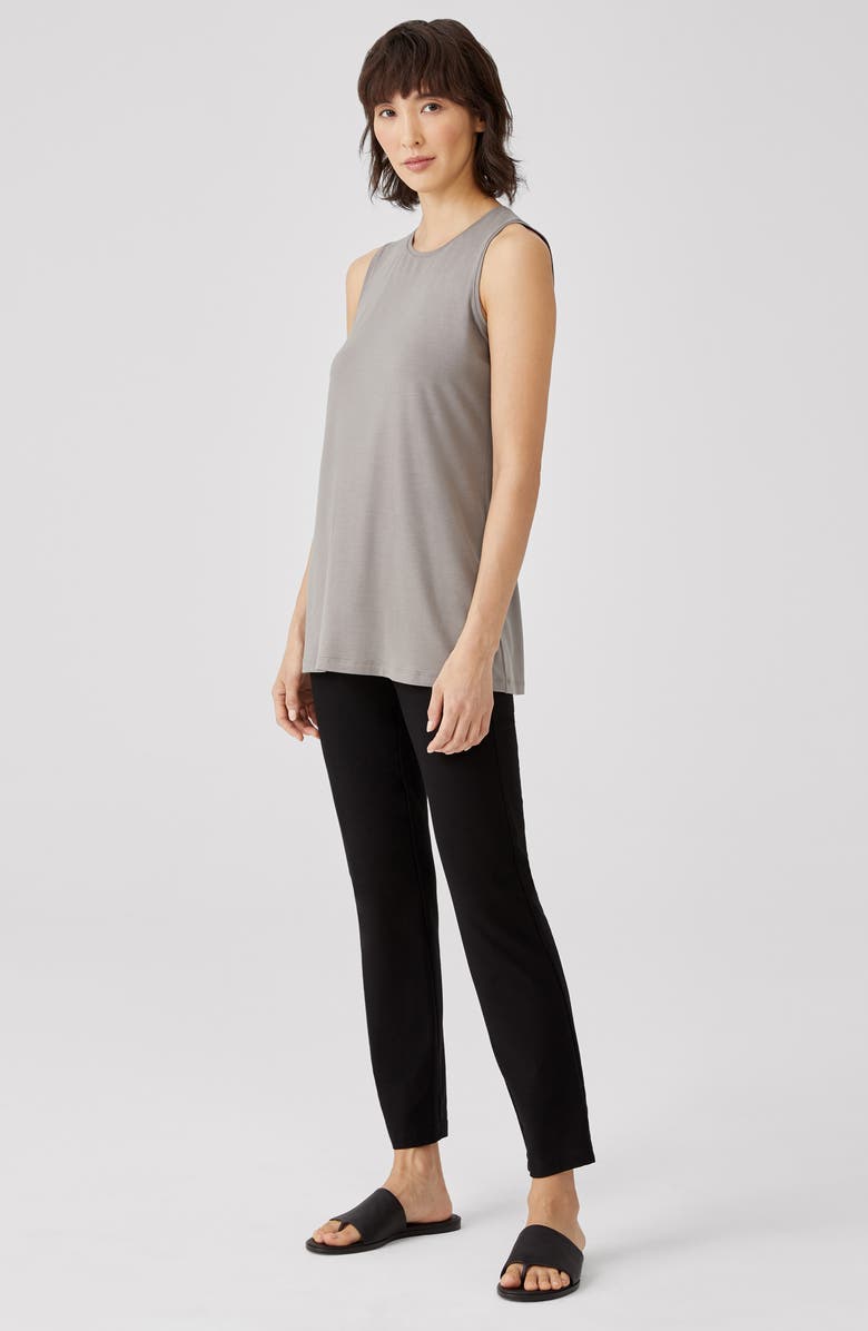 Eileen Fisher Crewneck Long Tank, Alternate, color,
