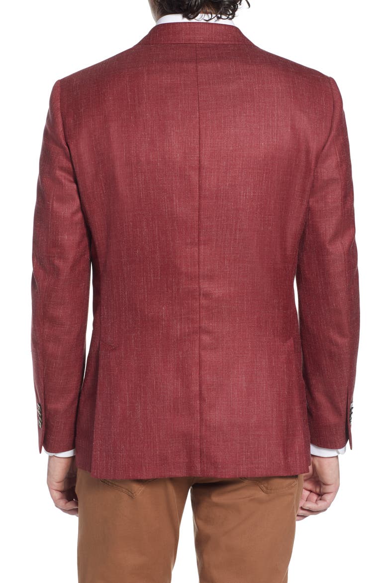 Classic Fit Wool Blend Sport Coat, Alternate, color, RED