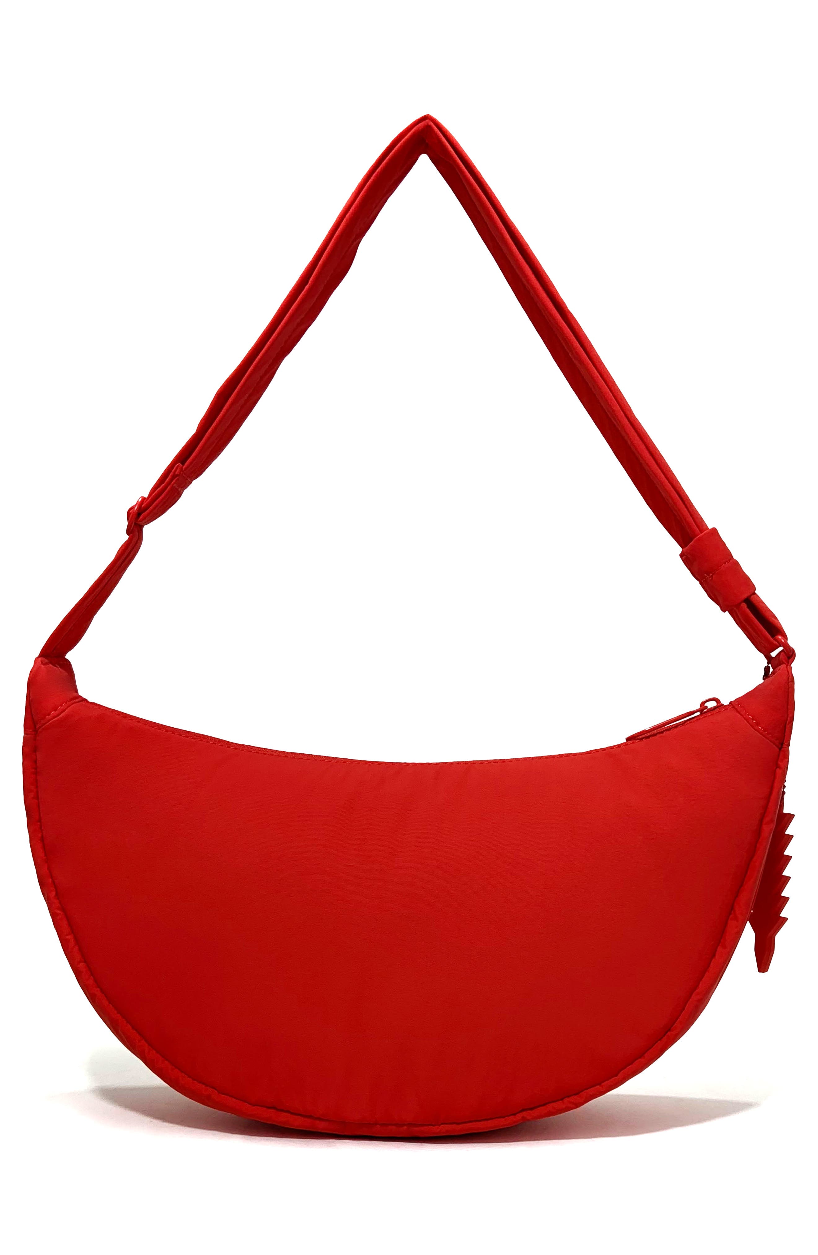 Cleo Large Crescent Crossbody Bag, Alternate, color, TOMATO
