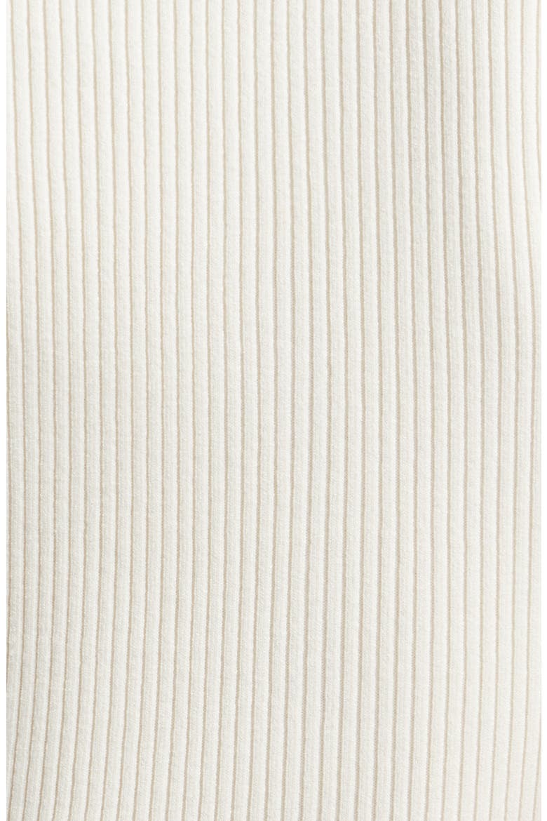Rib Short Sleeve Sweater, Alternate, color, ECRU