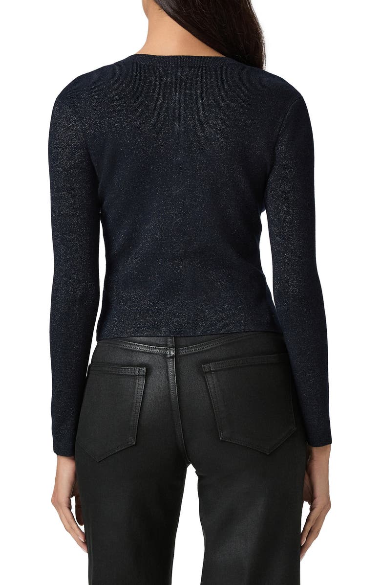 PAIGE Anzu Metallic Cardigan, Alternate, color, Navy Multi Sparkle