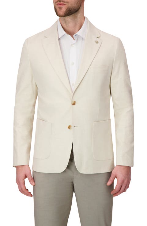 Linen Blend Stretch Sport Coat