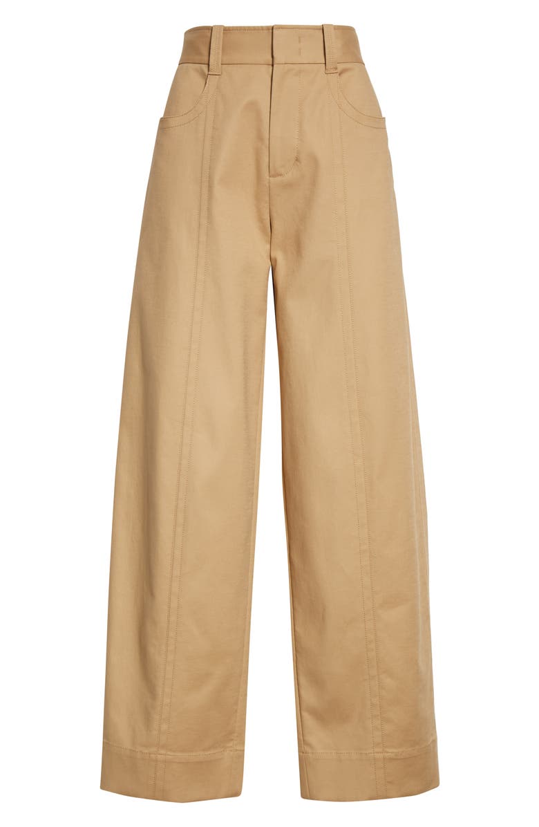 Vince Seam Front Stretch Cotton Trousers, Alternate, color, 