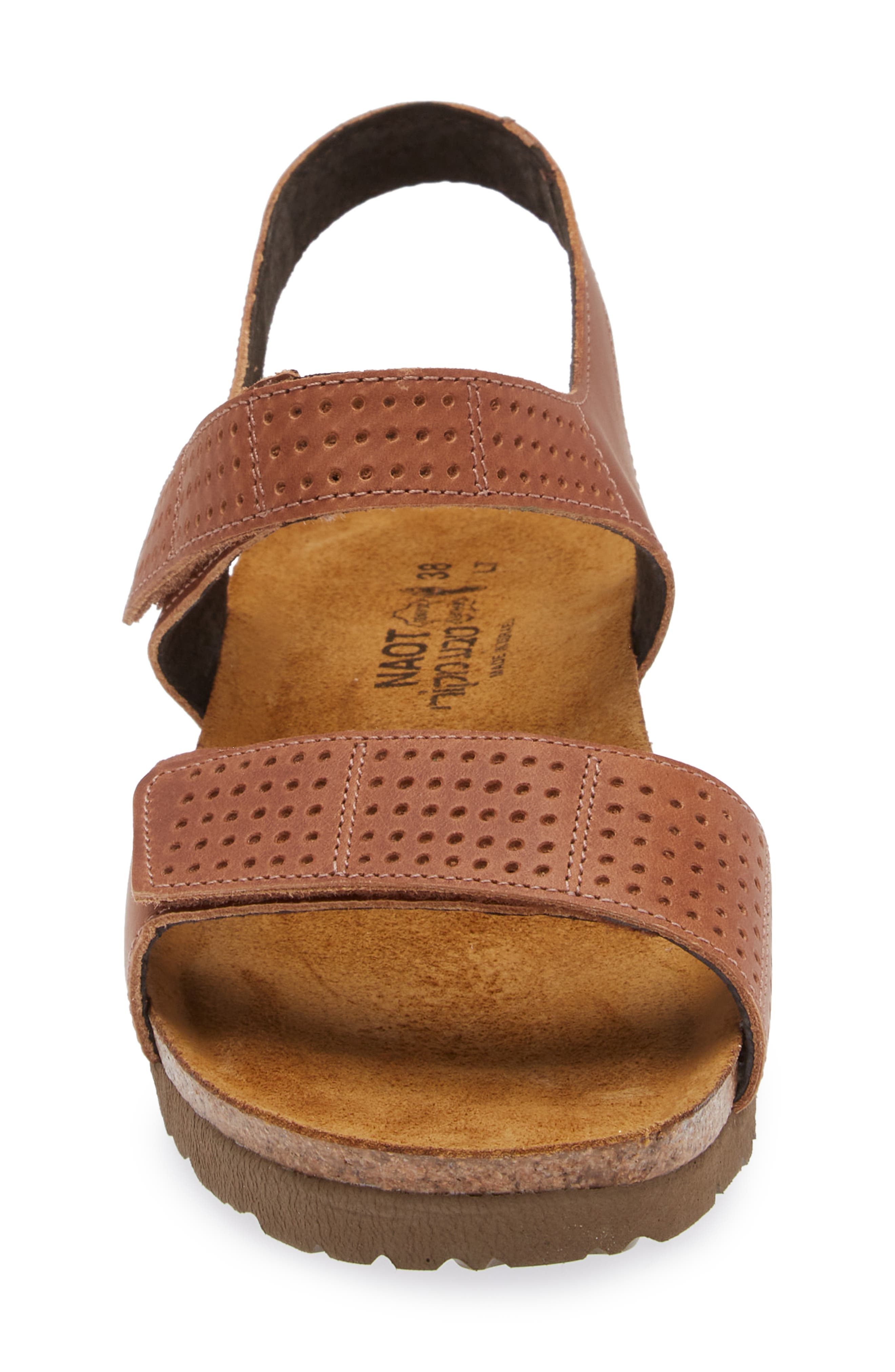 Naot Vivian Wedge Sandal, Alternate, color, Latte Brown Leather