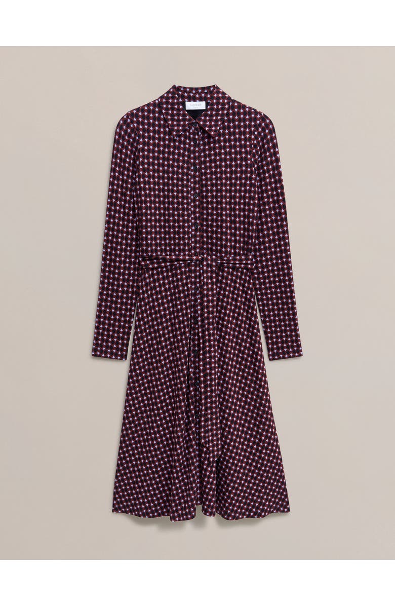 HOBBS LONDON Clarice Printed Midi Dress, Alternate, color, Navy Multi