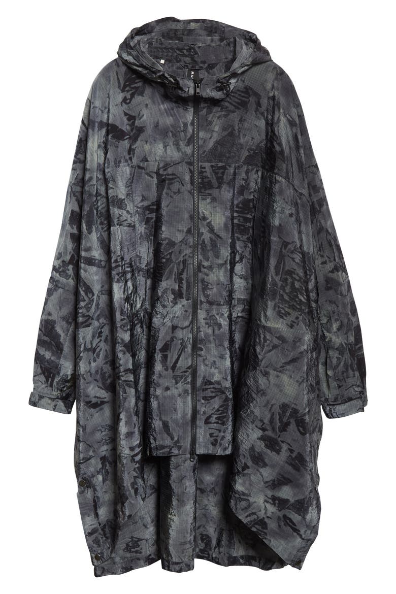 Mist Tie Dye Nylon Cape, Alternate, color, TIE DYE
