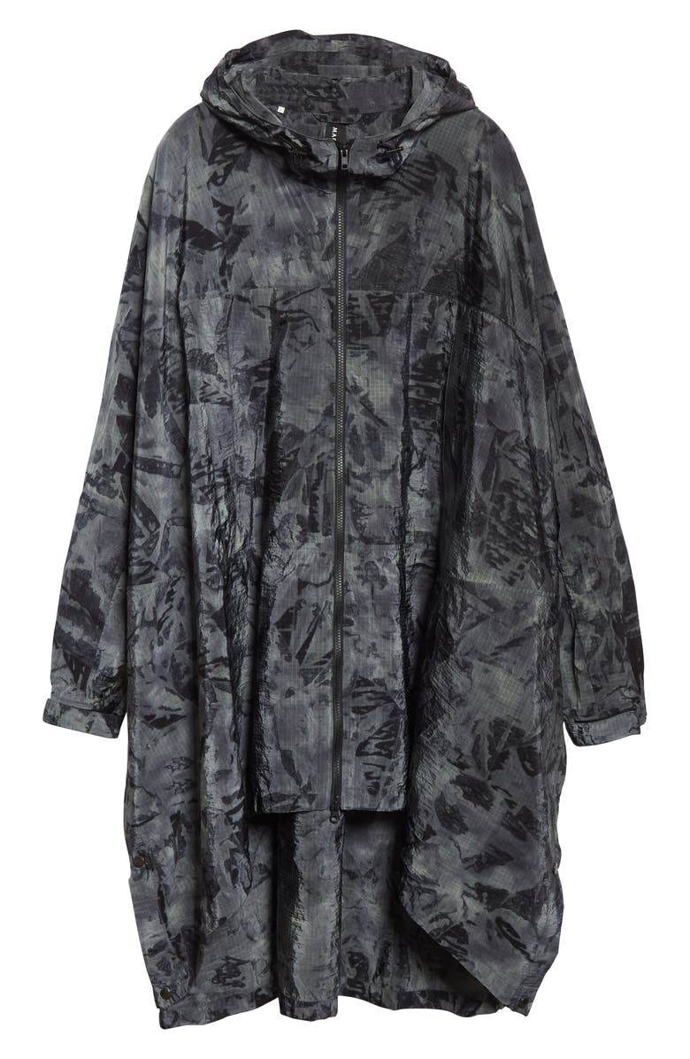 Mackintosh Mist Tie Dye Nylon Cape, Alternate, color, 