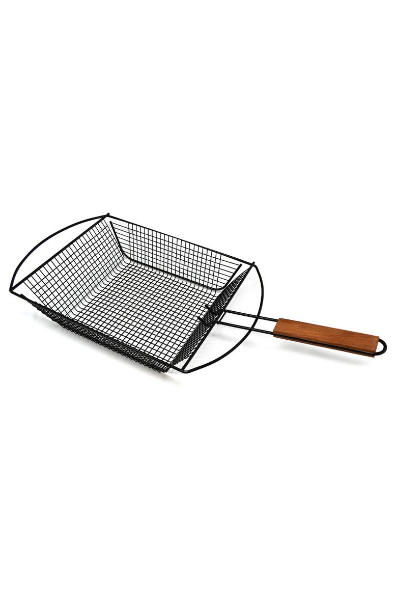 Nonstick Grilling Basket, Main, color, Black