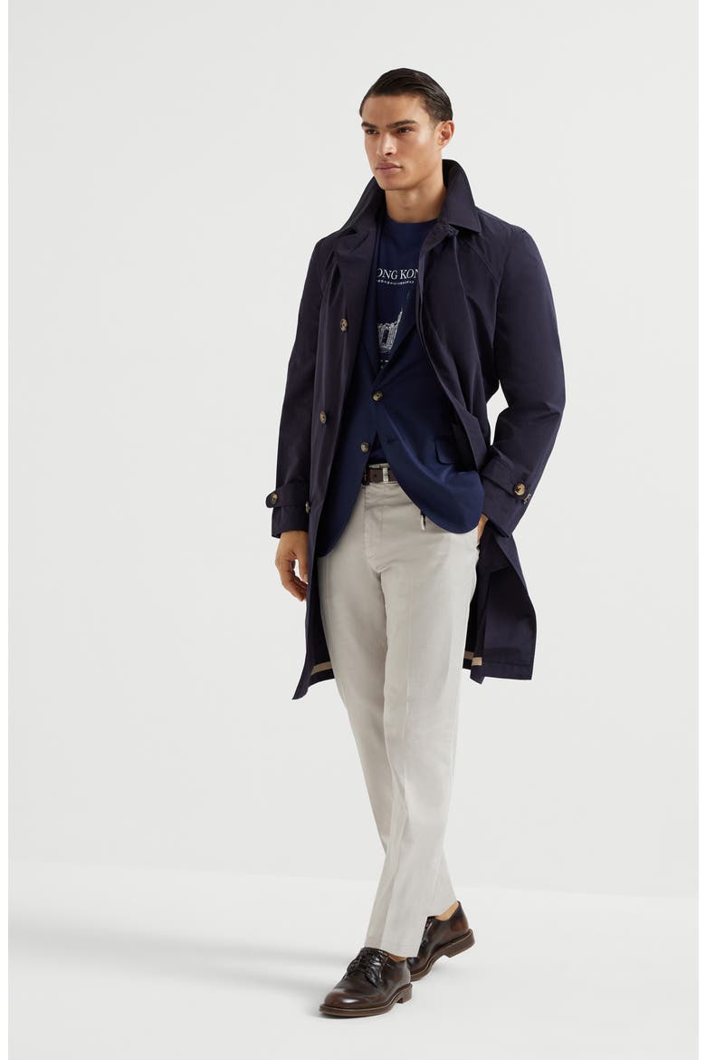 Gabardine garment dyed trousers, Alternate, color, Panama