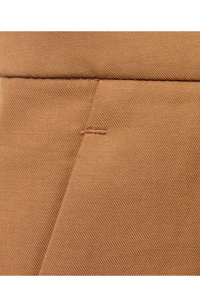 MANGO Pleated Skort, Alternate, color, Medium Brown