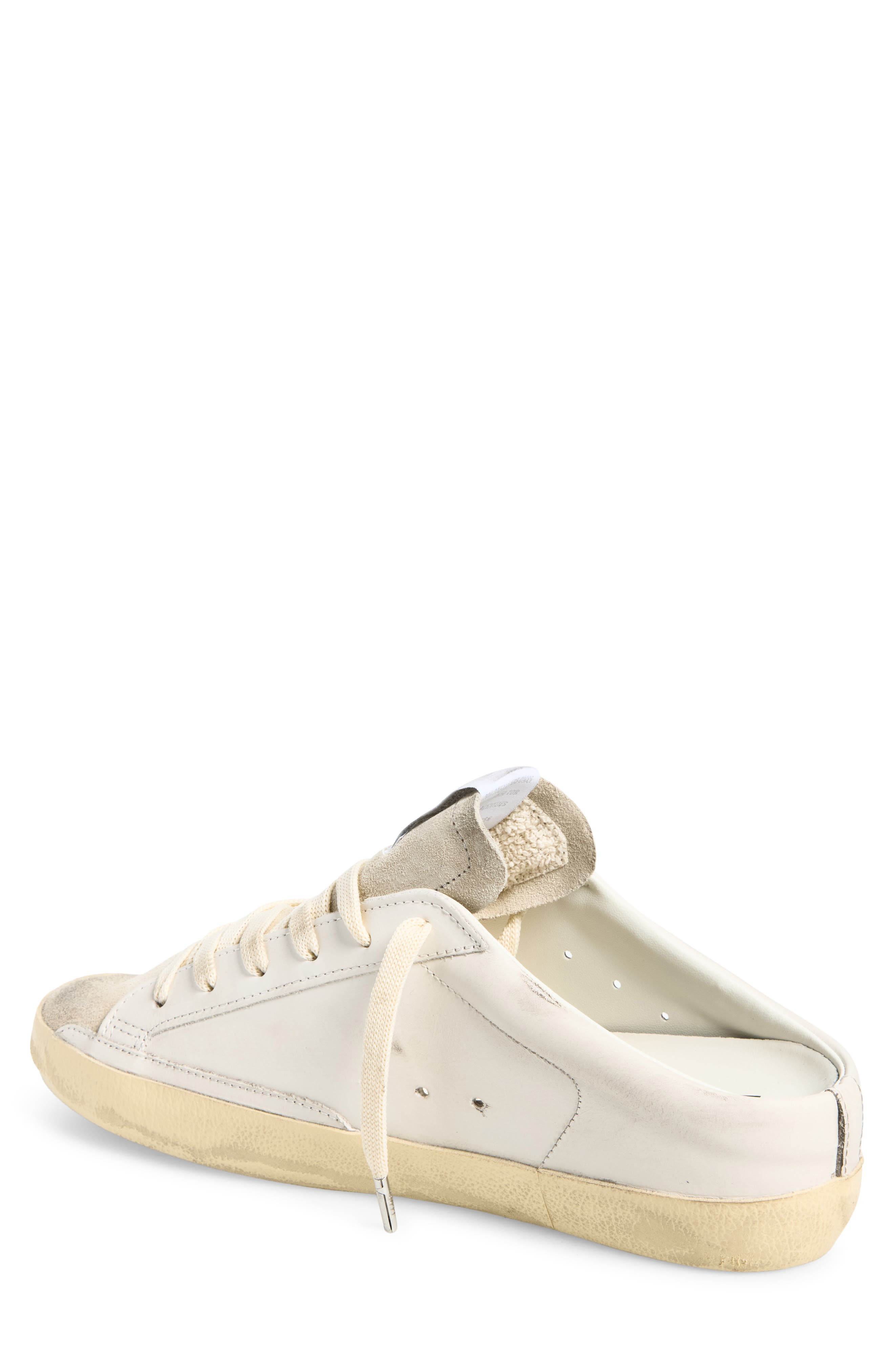 Super-Star Sabot Mule Sneaker, Alternate, color, WHITE/ GREY
