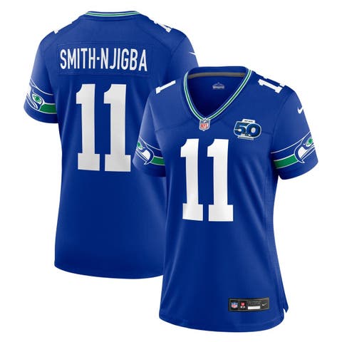 Women's Nike Jaxon Smith-Njigba Royal Seattle Seahawks Alternate 2 50th Season Game Jersey