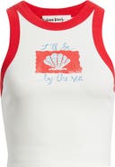 Kulani Kinis Sugar Spritz Printed Graphic Crop Tank